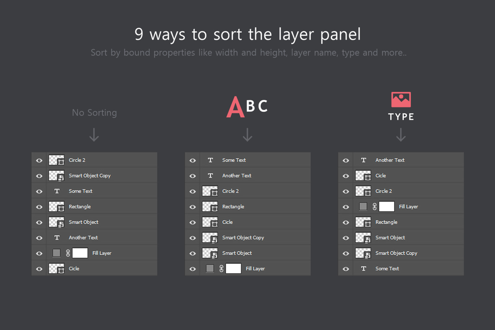 ReOrder - Layer Panel Sorting Kit ReOrder - Layer Panel Sorting Kit
