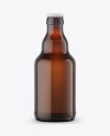 Amber Beer Bottle Mockup