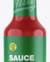 Glossy Sauce Bottle Mockup