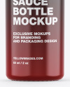 Glossy Sauce Bottle Mockup