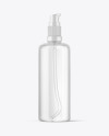 Clear Cosmetic Bottle Mockup