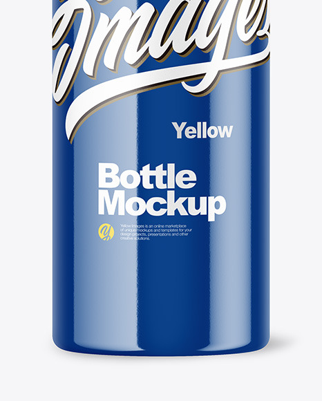 Glossy Bottle Mockup