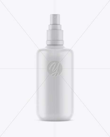 Matte Spray Bottle Mockup