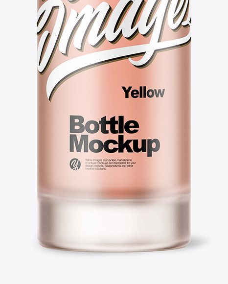 Frosted Bottle Mockup