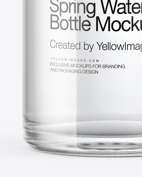 Glass Water Bottle Mockup Glass Water Bottle Mockup