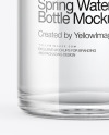 Glass Water Bottle Mockup Glass Water Bottle Mockup