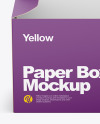 Opened Paper Box Mockup