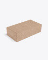 Kraft Paper Box Mockup - Half Side View