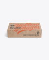 Kraft Paper Box Mockup - Front View