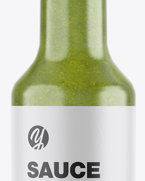 Jalapeno Sauce Bottle Mockup