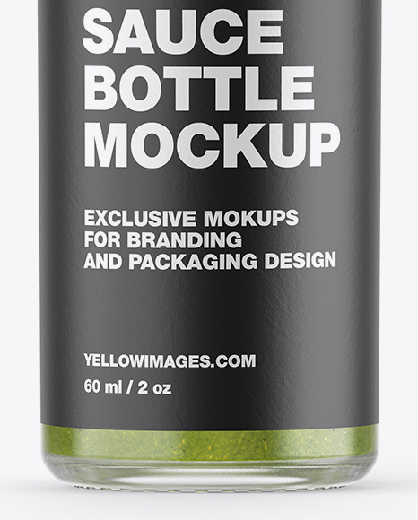 Jalapeno Sauce Bottle Mockup