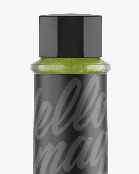 Jalapeno Sauce Bottle Mockup