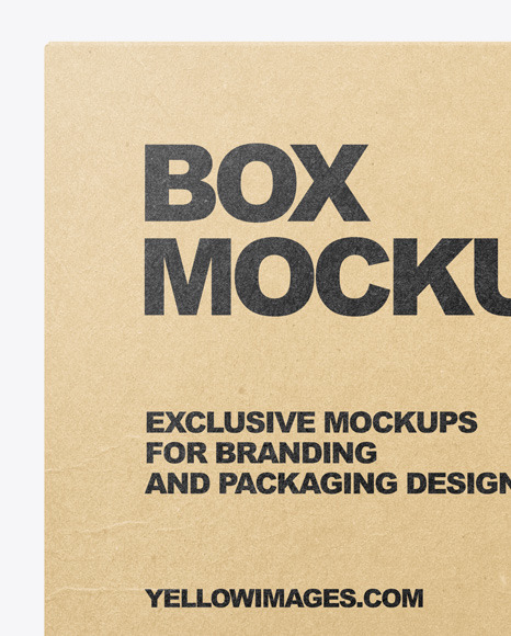 Kraft Box Mockup