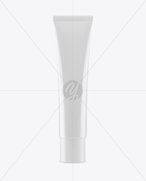 Glossy Cosmetic Plastic Tube Mockup