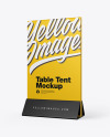 Plastic Table Tent Mockup