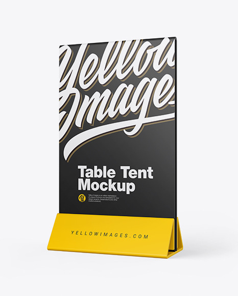 Plastic Table Tent Mockup