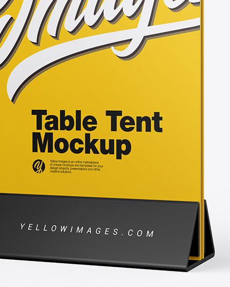 Plastic Table Tent Mockup