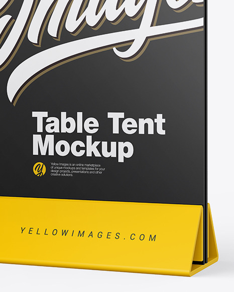 Plastic Table Tent Mockup