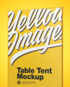 Glass Table Tent Mockup