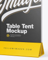 Glass Table Tent Mockup