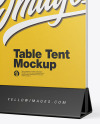 Glass Table Tent Mockup