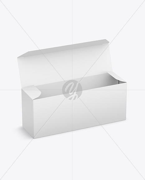 Opened Paper Box Mockup