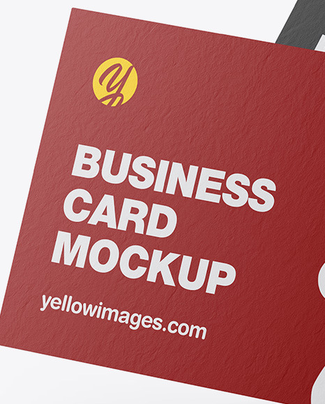 Two Paper Business Cards Mockup