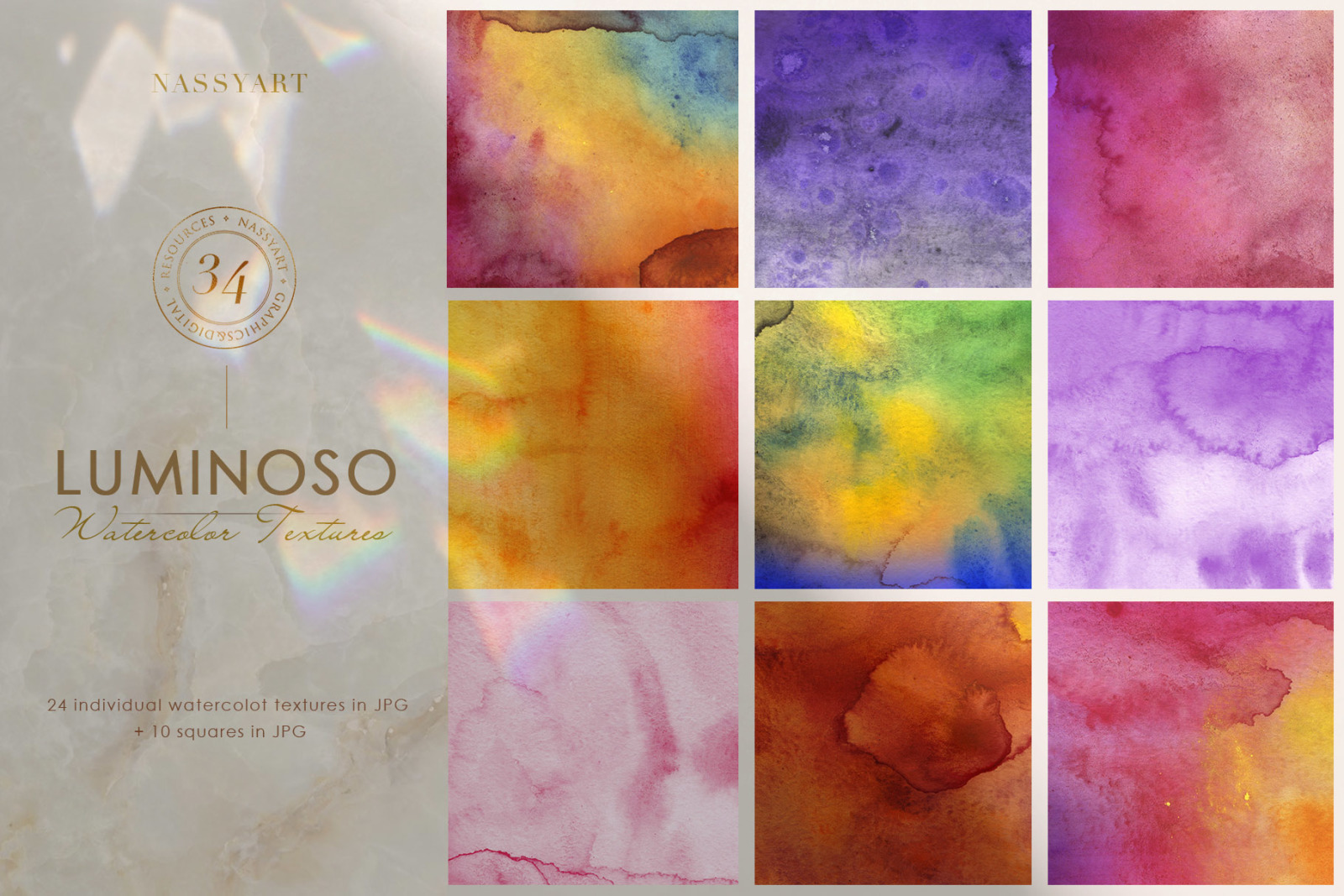 Luminoso Watercolor Textures