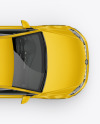 Hatchback 5-doors Mockup - Top View