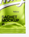 Metallic Sachet Mockup