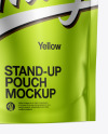 Metallic Stand-Up Pouch Mockup