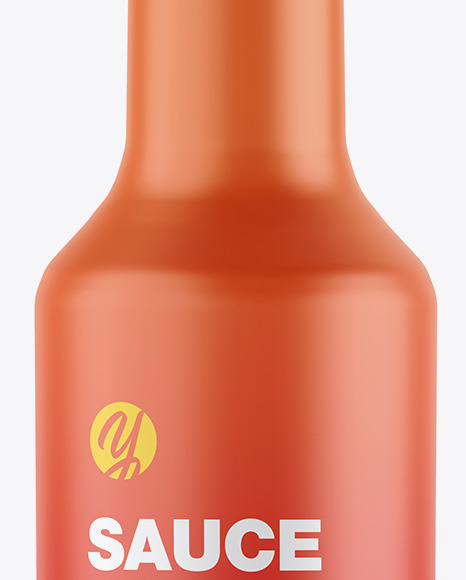 Matte Sauce Bottle Mockup