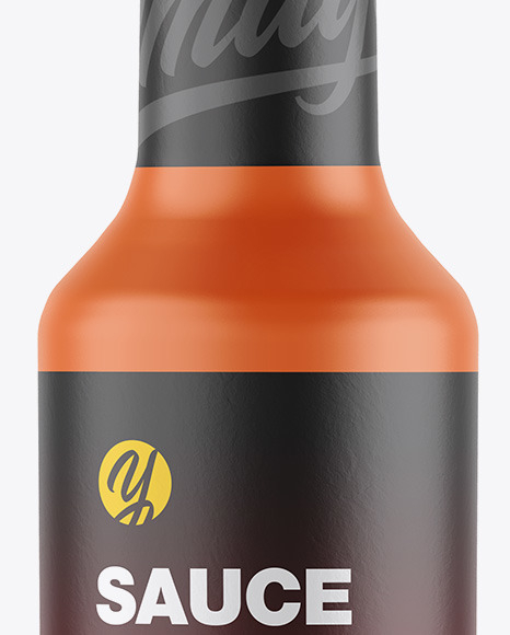 Matte Sauce Bottle Mockup