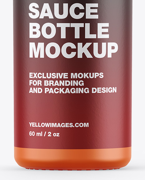 Matte Sauce Bottle Mockup