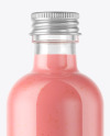 Strawberry Smoothie Bottle Mockup