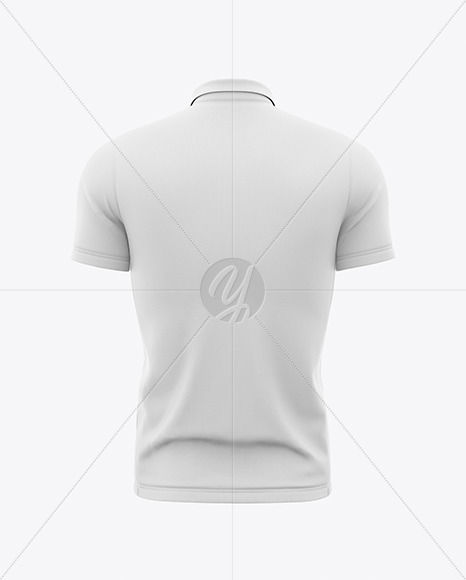 Men’s Short Sleeve Soccer Jersey Mockup - Back View