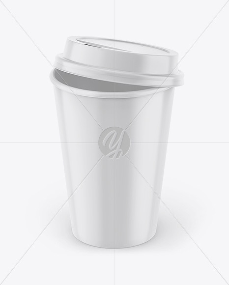 Glossy Coffee Cup Mockup