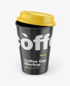 Glossy Coffee Cup Mockup