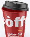 Glossy Coffee Cup Mockup