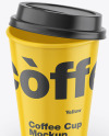 Glossy Coffee Cup Mockup