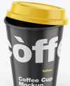 Glossy Coffee Cup Mockup