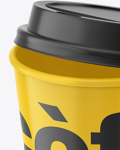 Glossy Coffee Cup Mockup