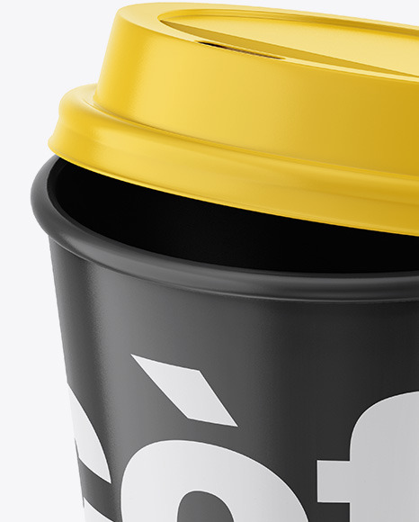 Glossy Coffee Cup Mockup