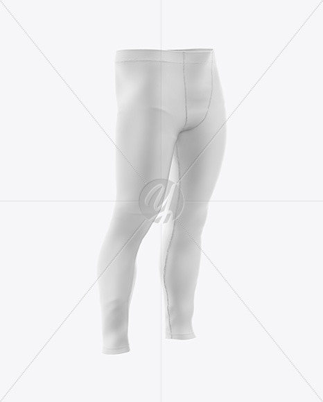 Men's Leggings Mockup - Front Half Side View