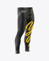 Men's Leggings Mockup - Front Half Side View