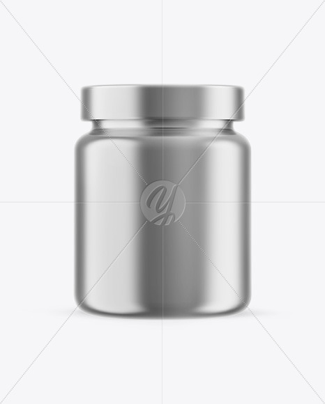 Metallic Protein Jar Mockup