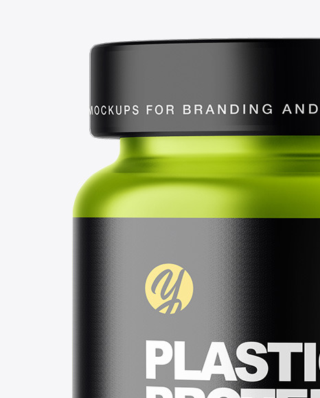 Metallic Protein Jar Mockup