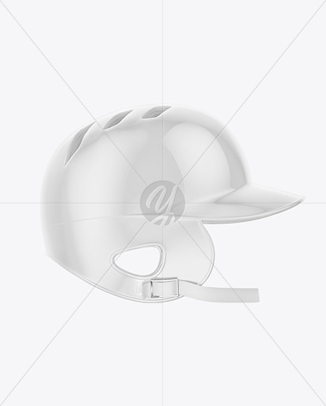 Glossy Baseball Helmet Mockup