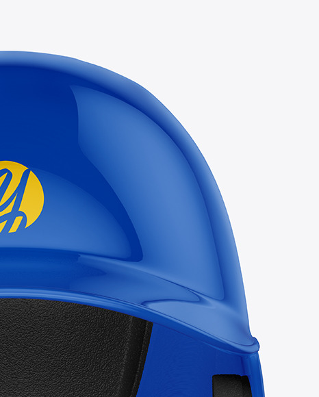 Glossy Baseball Helmet Mockup