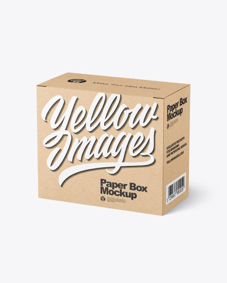 Kraft Paper Box Mockup